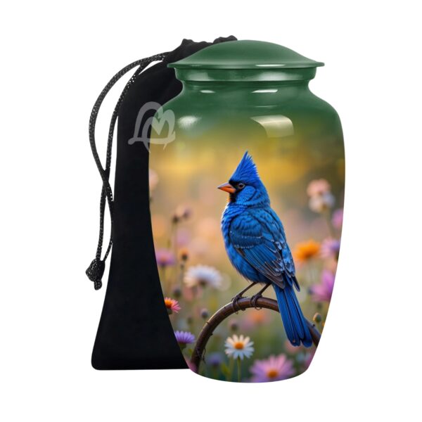 Decorative Modern Urn, Funeral Urns for Mom - Peaceful Bird Design Urns for Ashes.