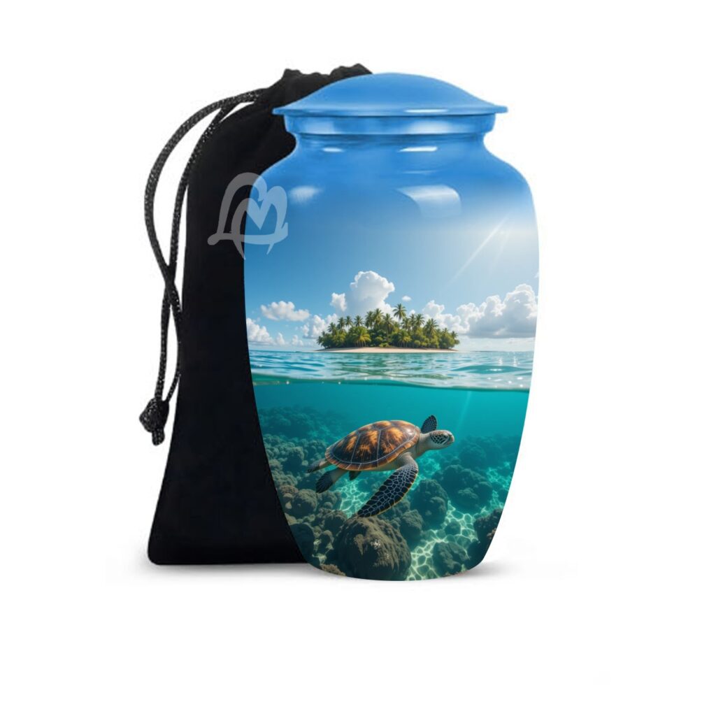 Sunset Turtle Urns for Human Ashes - Adult Urns for Human Ashes Women