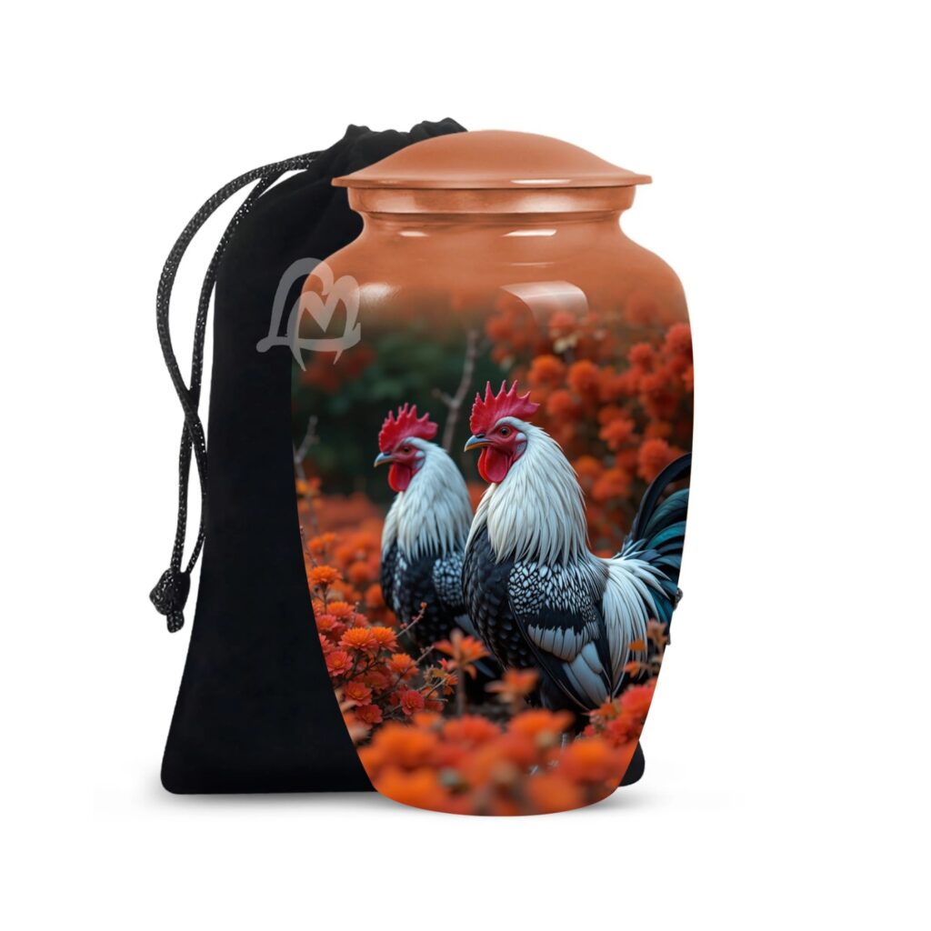 Memorial Urn with Velvet Bag & Secure Lid – A Loving Tribute to Honor His Life,