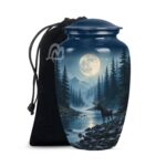 Moose Cremation Urn for Human Ashes for Women & Men