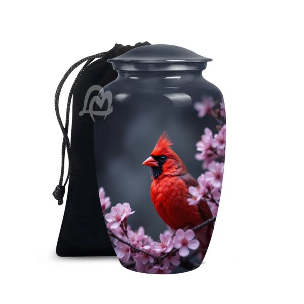 Decorative Modern Urn, Funeral Urns for Mom - Peaceful Bird Design Urns for Ashes.