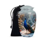Peacock Cremation Urns for Ashes Adult Large Cremation Funeral Human Memorial Burial Remain Metal