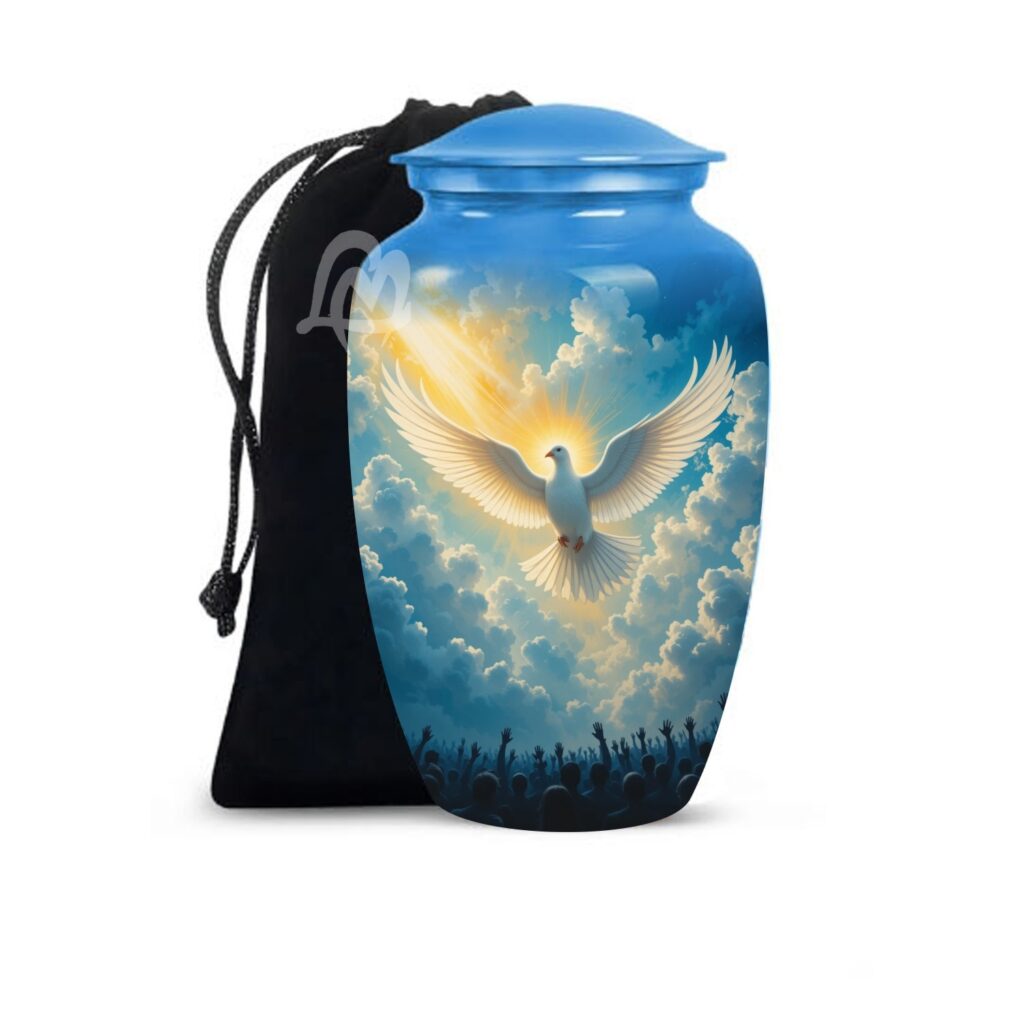 Dove Urns for Ashes for Adult Female & Male - Large Metal Home Decorative Funeral, Burial
