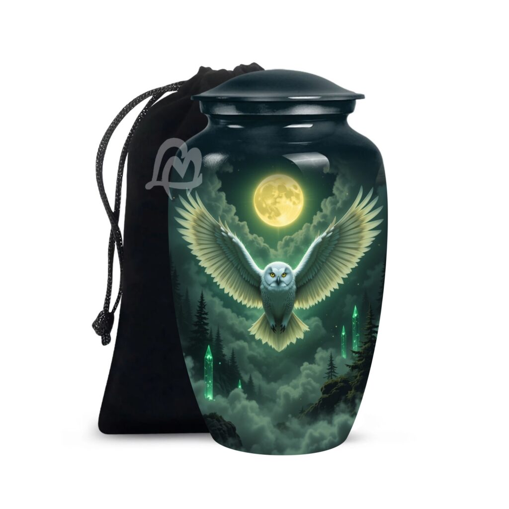 Handcrafted Large Urn for Ashes Adult Male & Female – Funeral Cremation Urns for Human Ashes Adult Man,