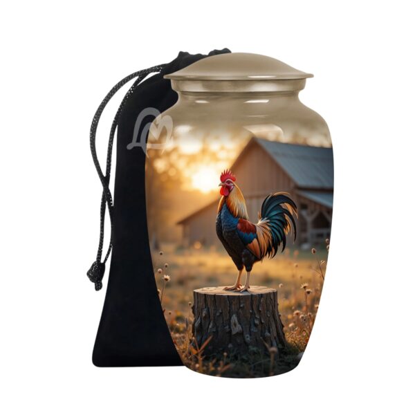 Memorial Urn with Velvet Bag & Secure Lid – A Loving Tribute to Honor His Life,