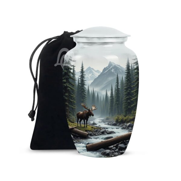 Lovely Moose Cremation Urn for Human Ashes for Women & Men