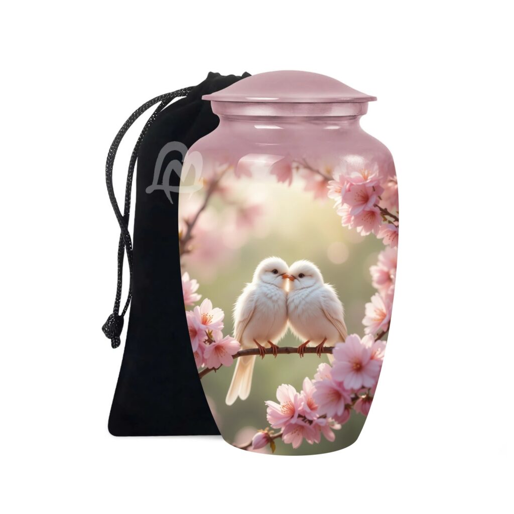 Dove Urns for Ashes for Adult Female & Male - Large Metal Home Decorative Funeral, Burial