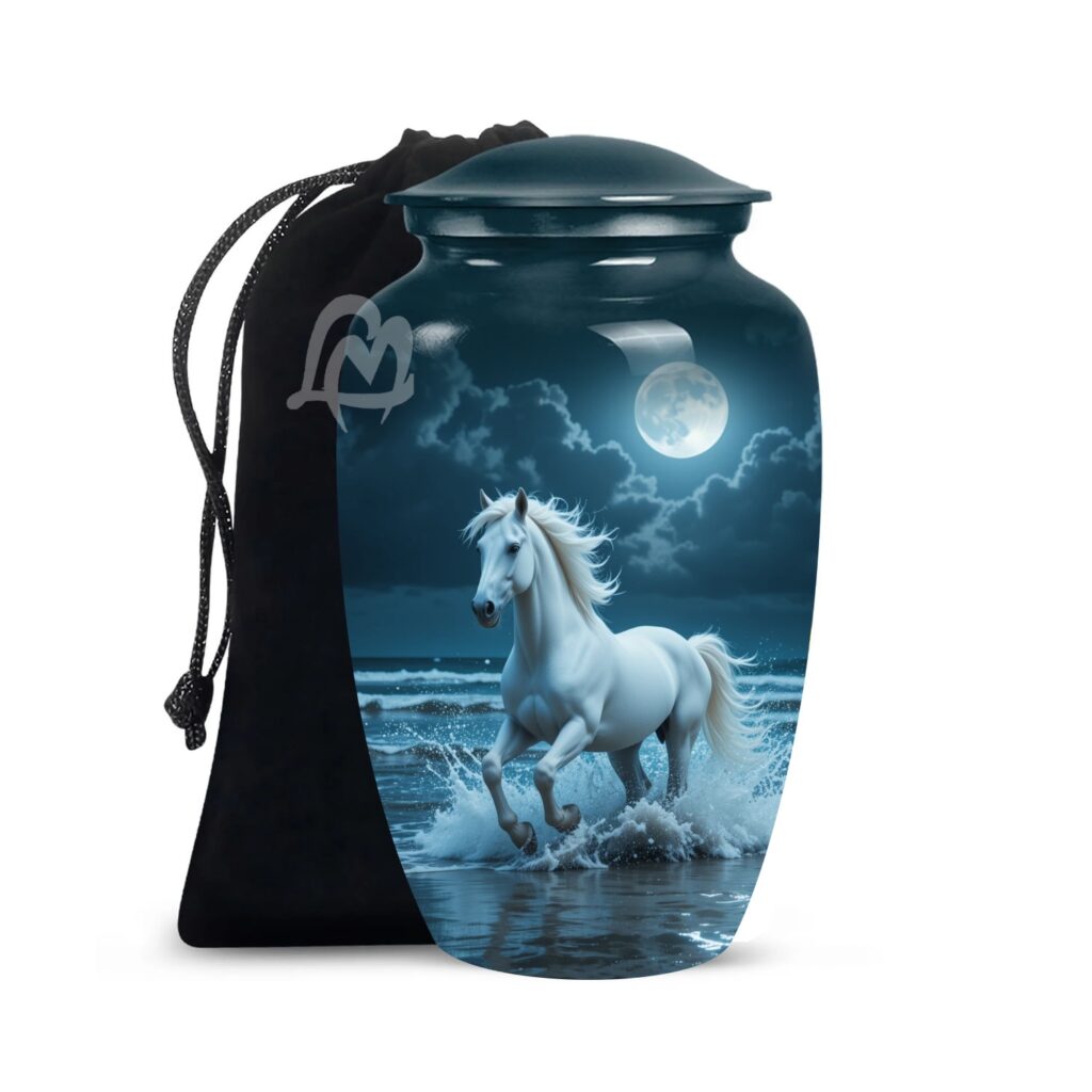 A legacy of love - Wild Horses Cremation Urn for Ashes Adult Male