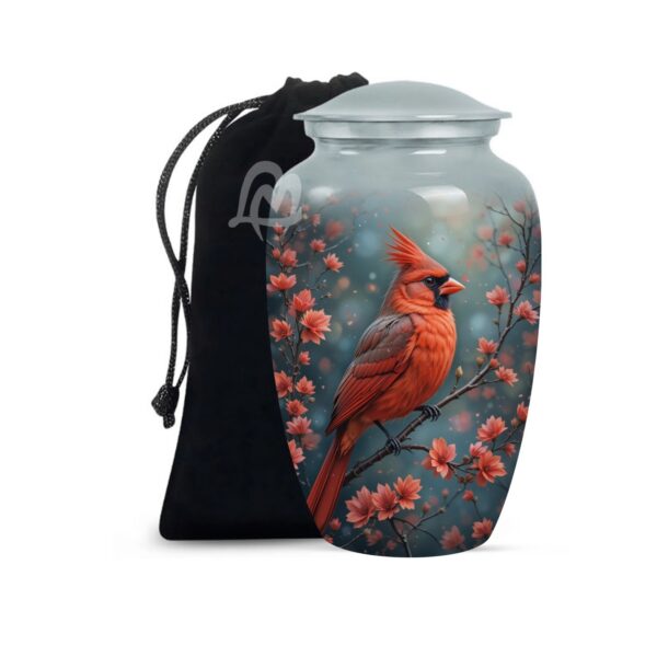 Decorative Modern Urn, Funeral Urns for Mom - Peaceful Bird Design Urns for Ashes.