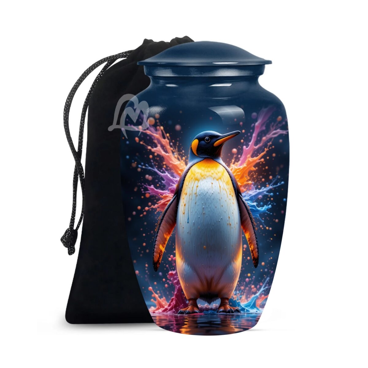 Penguine Cremation Urn Memorial Human Ashes Container Jar Pot | Burial Funeral Urns