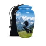 With us in Spirit - Wild Horses Cremation Urn for Ashes Adult Male