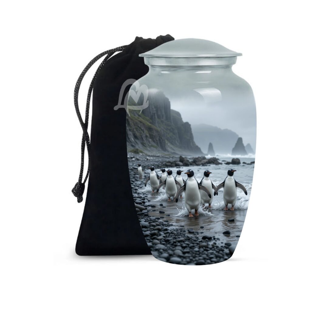 Funeral Pot & Cremation Jar, Cremated Human Ash Remains Storage.