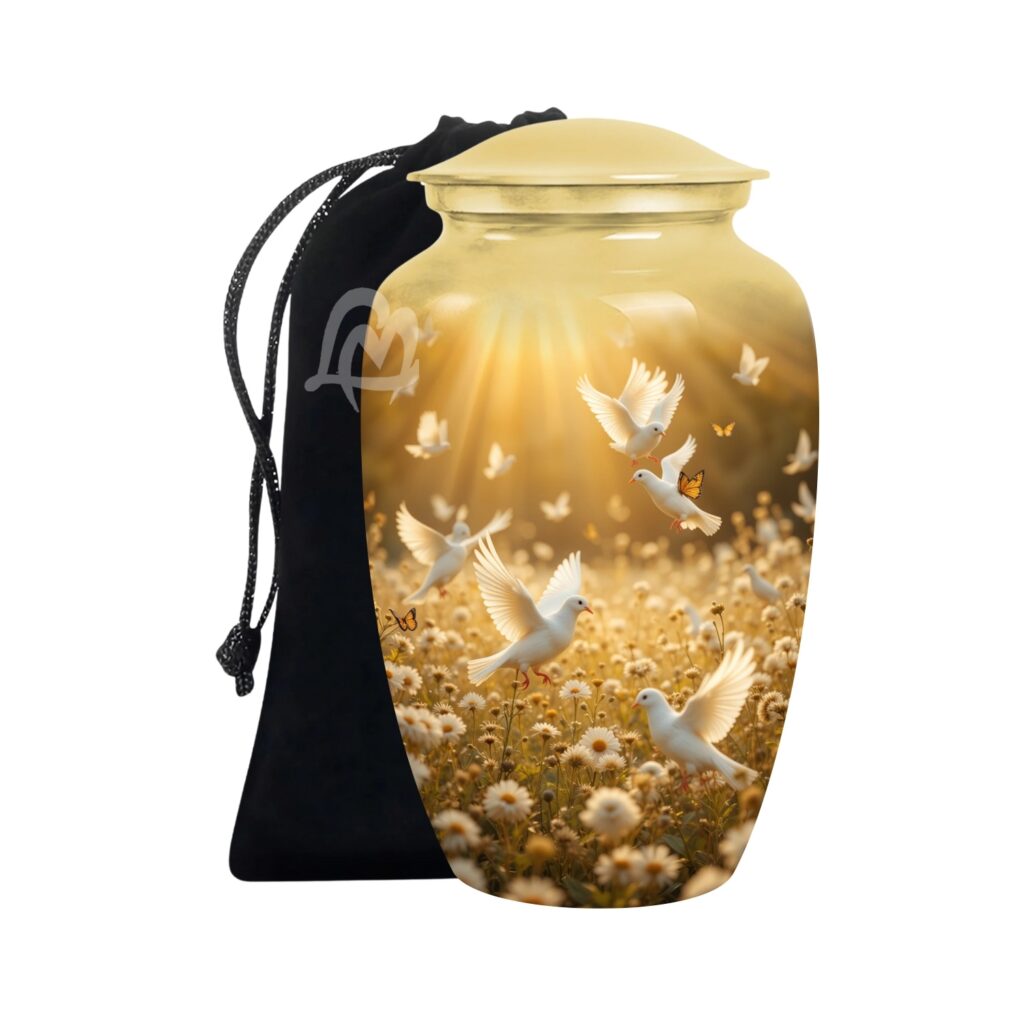 Cremation Urns for Mom & Dad - Human Memorial Urn for Women & Men - Timeless design.