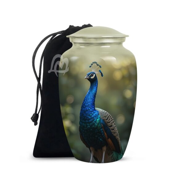 Peacock Cremation Urns for Ashes Adult Large Cremation Funeral Human Memorial Burial Remain Metal