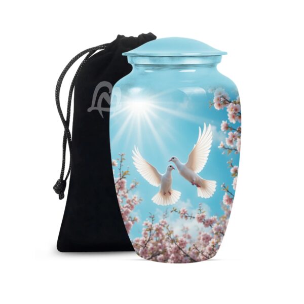 Dove Urns for Ashes for Adult Female & Male - Large Metal Home Decorative Funeral, Burial
