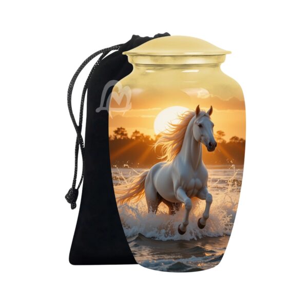 Honoring your memory - Wild Horses Cremation Urn for Ashes Adult Male