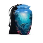 Funeral Urn for Adult Female - Cremation Urn Large Decorative - Burial Urns.