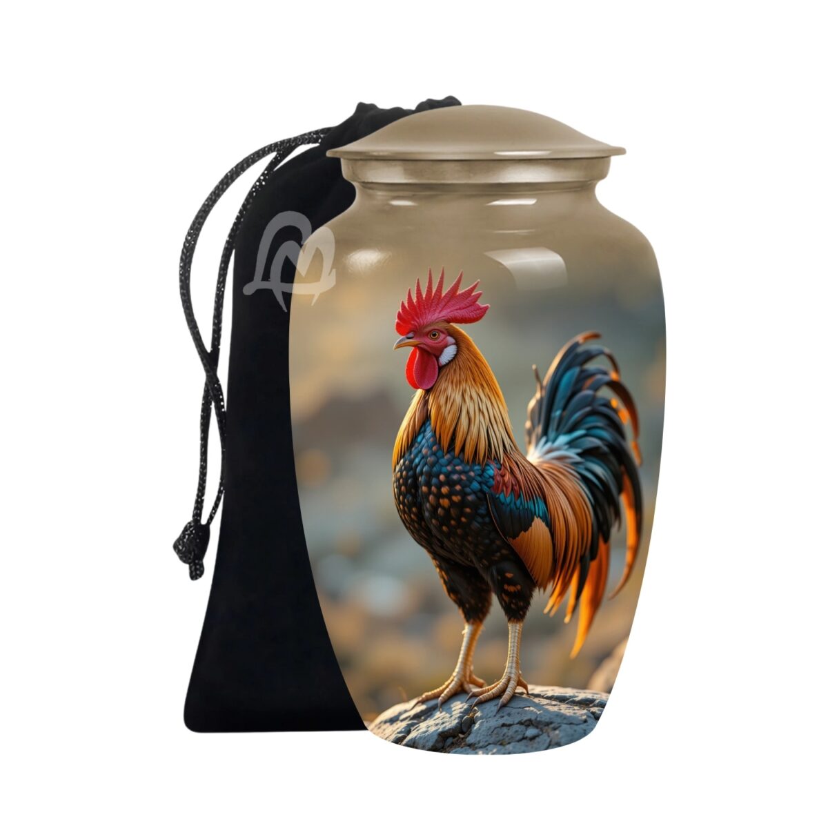 Memorial Urn with Velvet Bag & Secure Lid – A Loving Tribute to Honor His Life