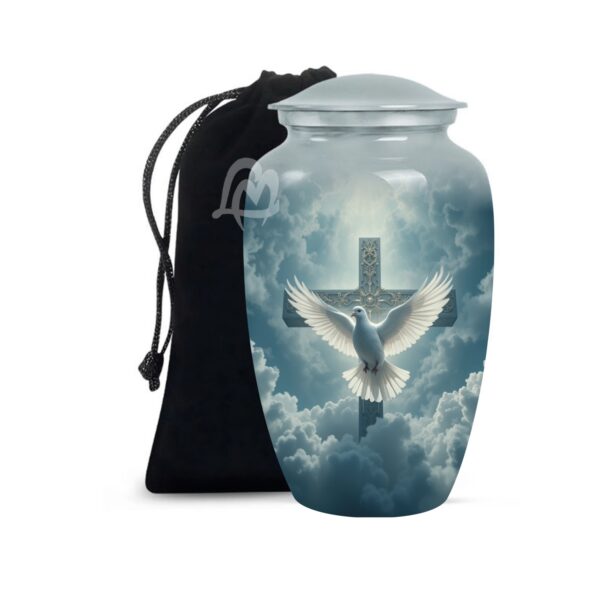 Dove Urns for Ashes for Adult Female & Male - Large Metal Home Decorative Funeral, Burial