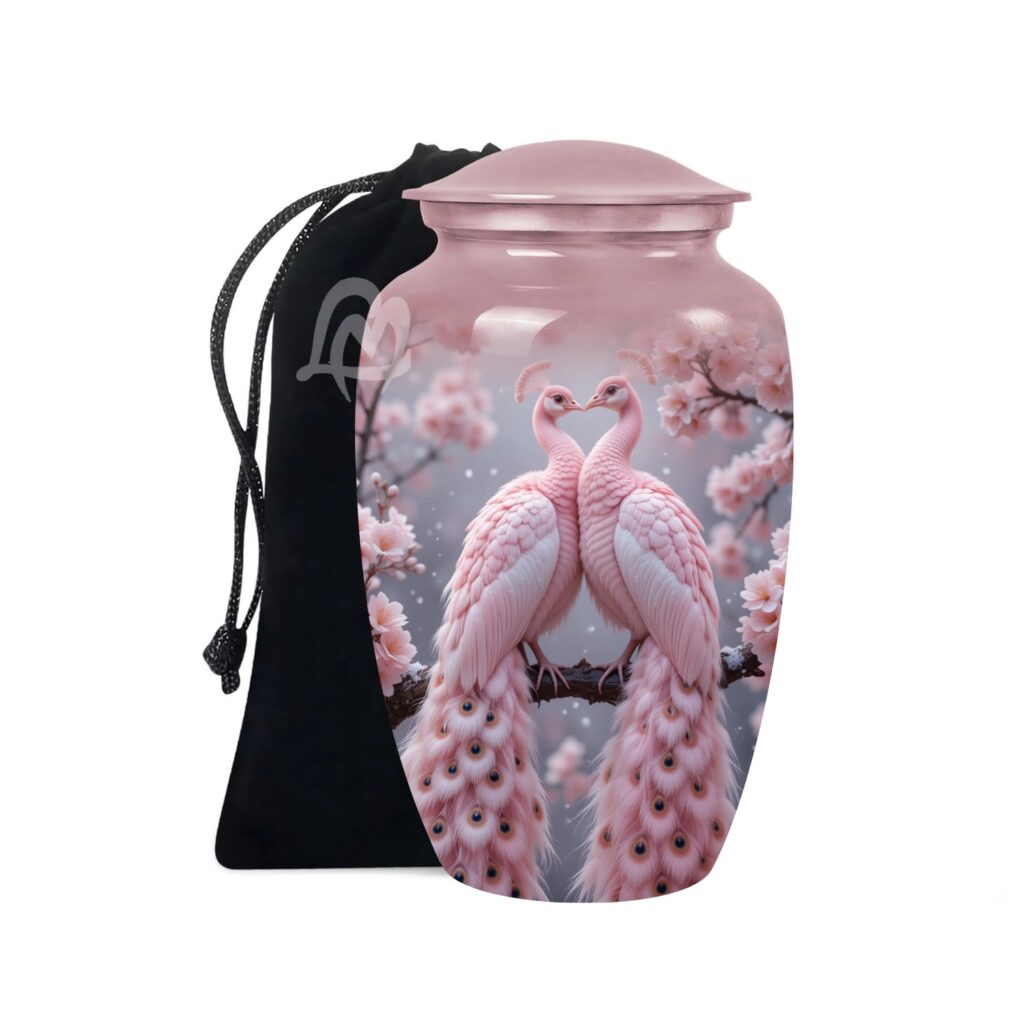 Peacock Cremation Urns for Ashes Adult Large Cremation Funeral Human Memorial Burial Remain Metal