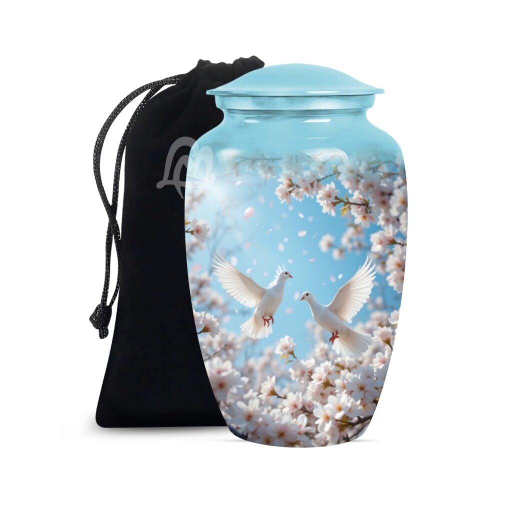 Cremation Urns for Mom & Dad - Human Memorial Urn for Women & Men - Timeless design.