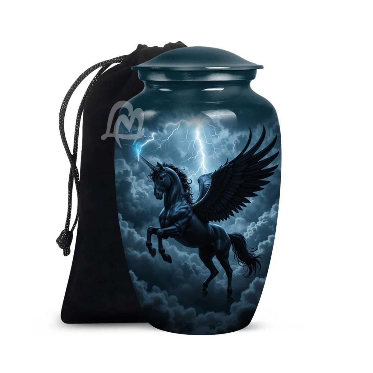 Eternal peace - Wild Horses Cremation Urn for Ashes Adult Male