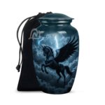 Eternal peace - Wild Horses Cremation Urn for Ashes Adult Male
