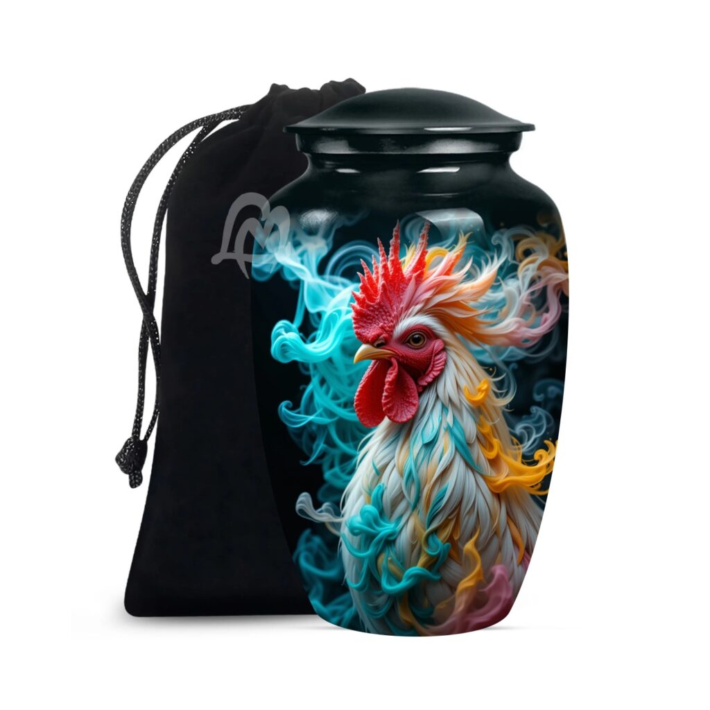 Memorial Urn with Velvet Bag & Secure Lid – A Loving Tribute to Honor His Life,