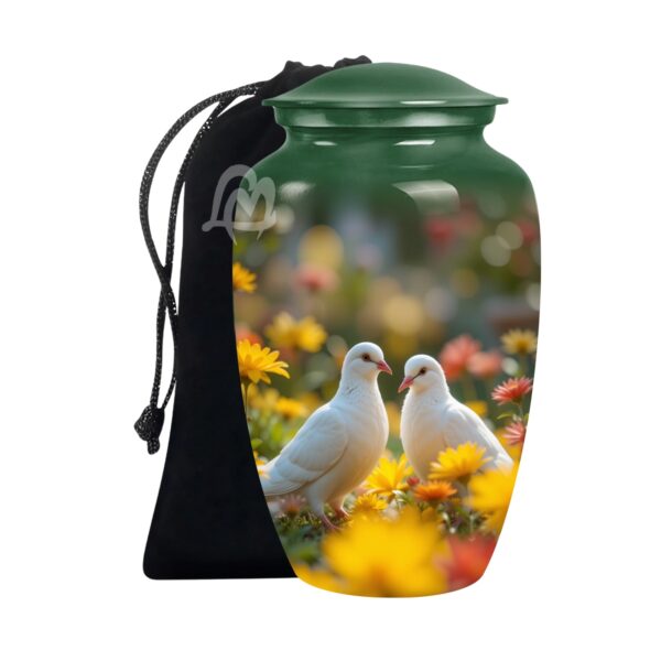 Dove Urns for Ashes for Adult Female & Male - Large Metal Home Decorative Funeral, Burial
