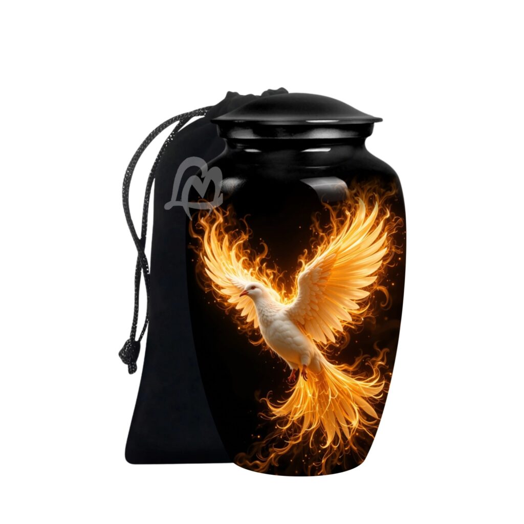 Dove Urns for Ashes for Adult Female & Male - Large Metal Home Decorative Funeral, Burial