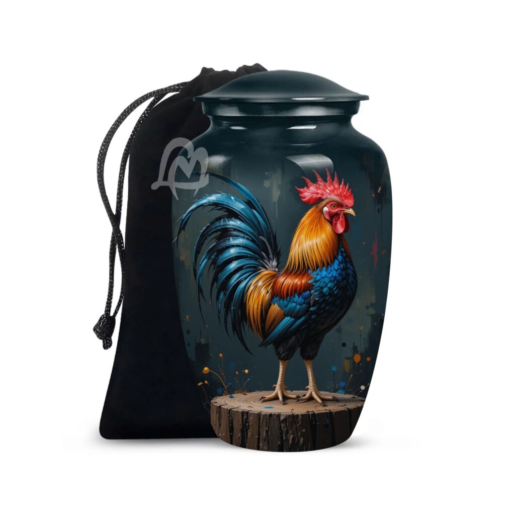 Memorial Urn with Velvet Bag & Secure Lid – A Loving Tribute to Honor His Life,