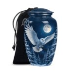 Handcrafted Large Urn for Ashes Adult Male & Female – Funeral Cremation Urns for Human Ashes Adult Man,