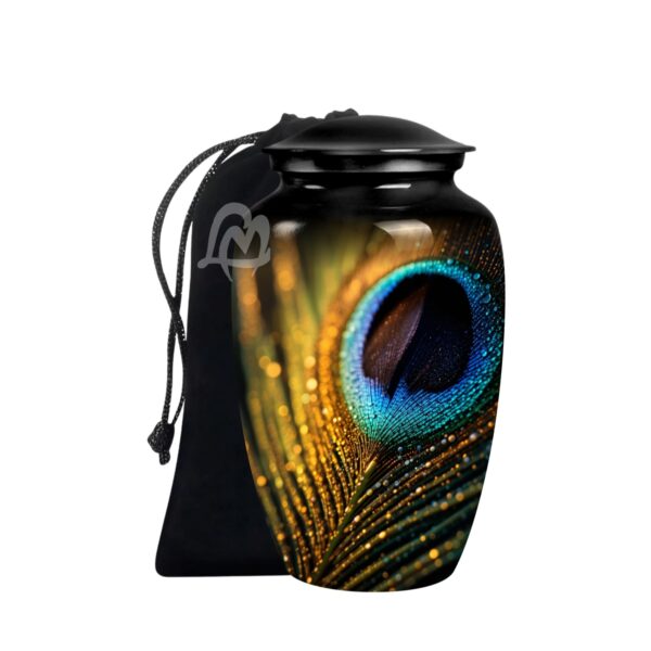 Peacock Cremation Urns for Ashes Adult Large Cremation Funeral Human Memorial Burial Remain Metal