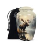 Decorative Funeral Urn for Ashes Printed Memorial Urns for Male & Female