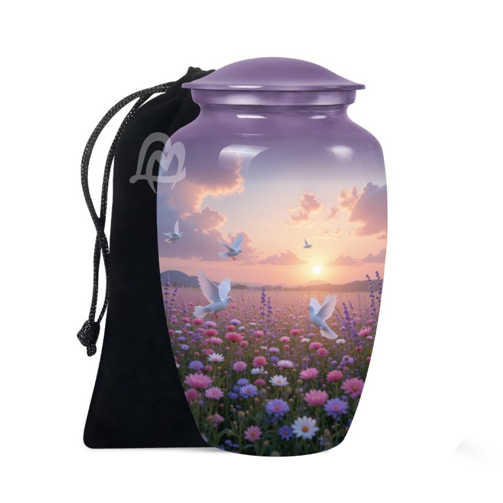 Dove Urns for Ashes for Adult Female & Male - Large Metal Home Decorative Funeral, Burial