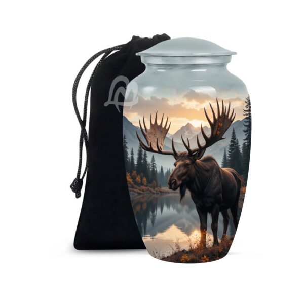 Decorative Funeral Urn for Ashes Printed Memorial Urns for Male & Female