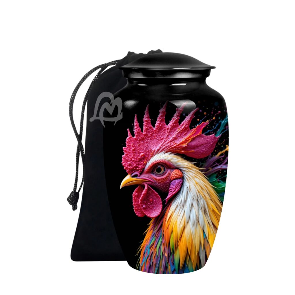 Memorial Urn with Velvet Bag & Secure Lid – A Loving Tribute to Honor His Life,