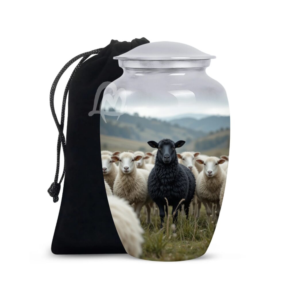 Sheep Cremation Urn for Ashes Adult Male/Female | Handcrafted Urns for Human Ashes Adult Man/Women