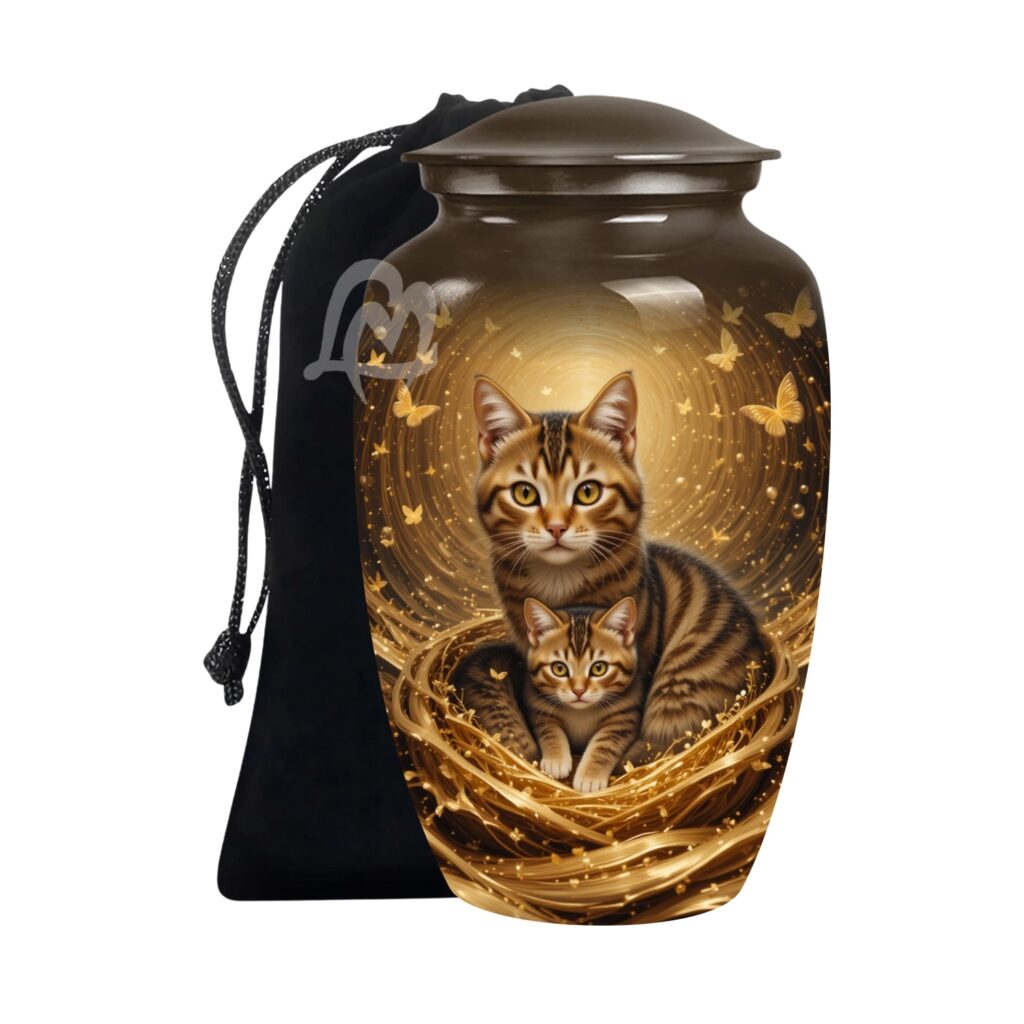 Persian Cat Urns for Adult Women & Men - Large Capacity Urn for Ashes