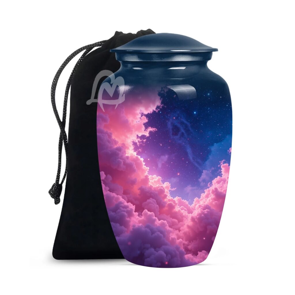 Galaxy Cremation Urn for Ashes Adult Male - Beautifully Handcrafted Urns & Personalized Cremation Urn for Ashes