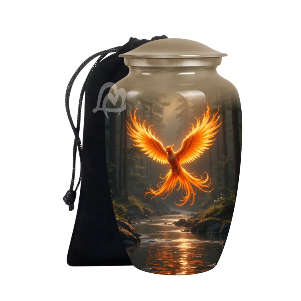 Handcrafted Burial Funeral Urns for Cremated Ash Remains Storage.