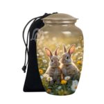 Rabbit Aluminum Cremation Funeral Urns for Adult Human & Pet Loss