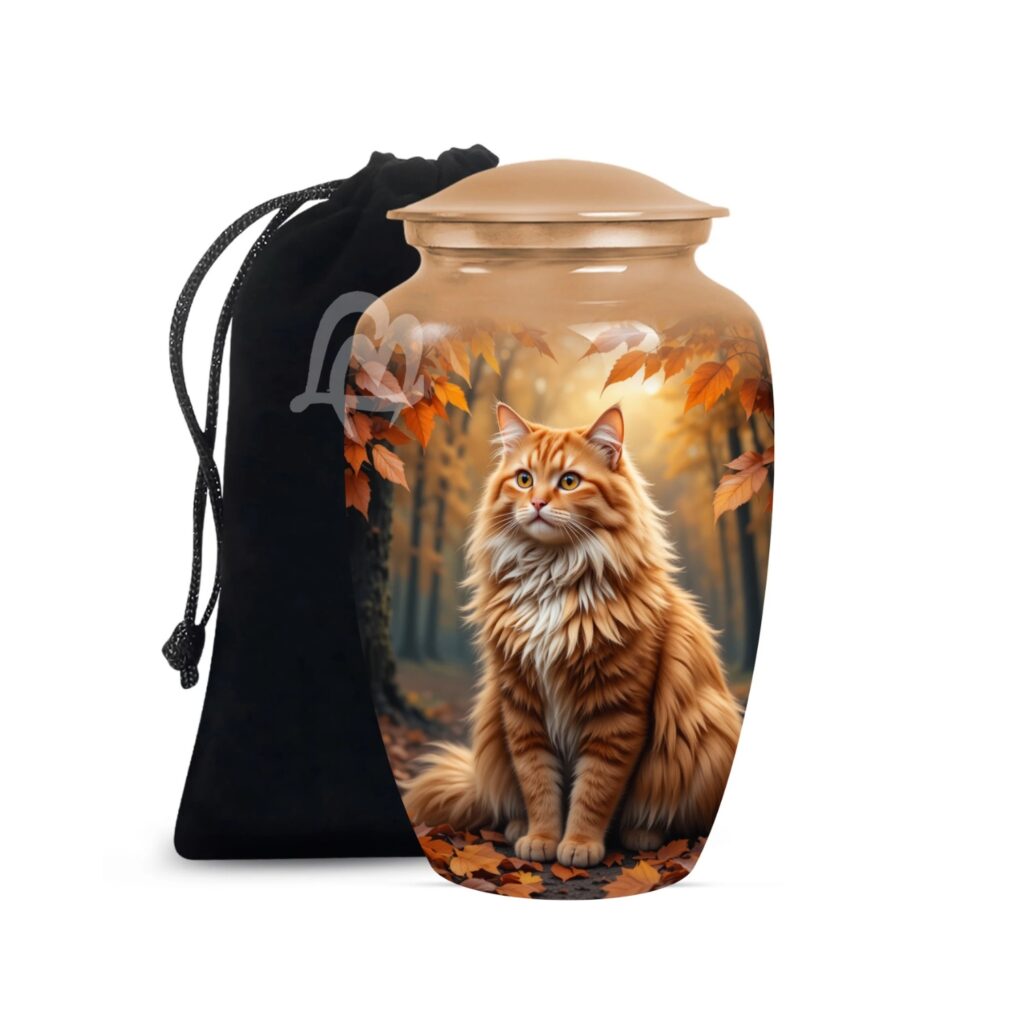Cat Cremation Urns for Human Ashes - Burial Memorial Urn for Adults | Funeral Urns for Ashes Adult.