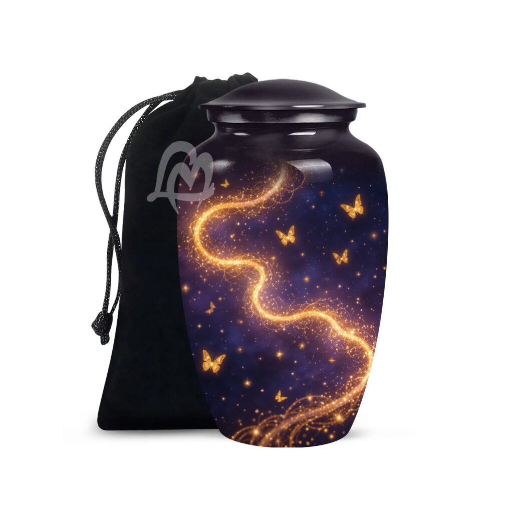 Galaxy Cremation Urn for Ashes Adult Male - Beautifully Handcrafted Urns
