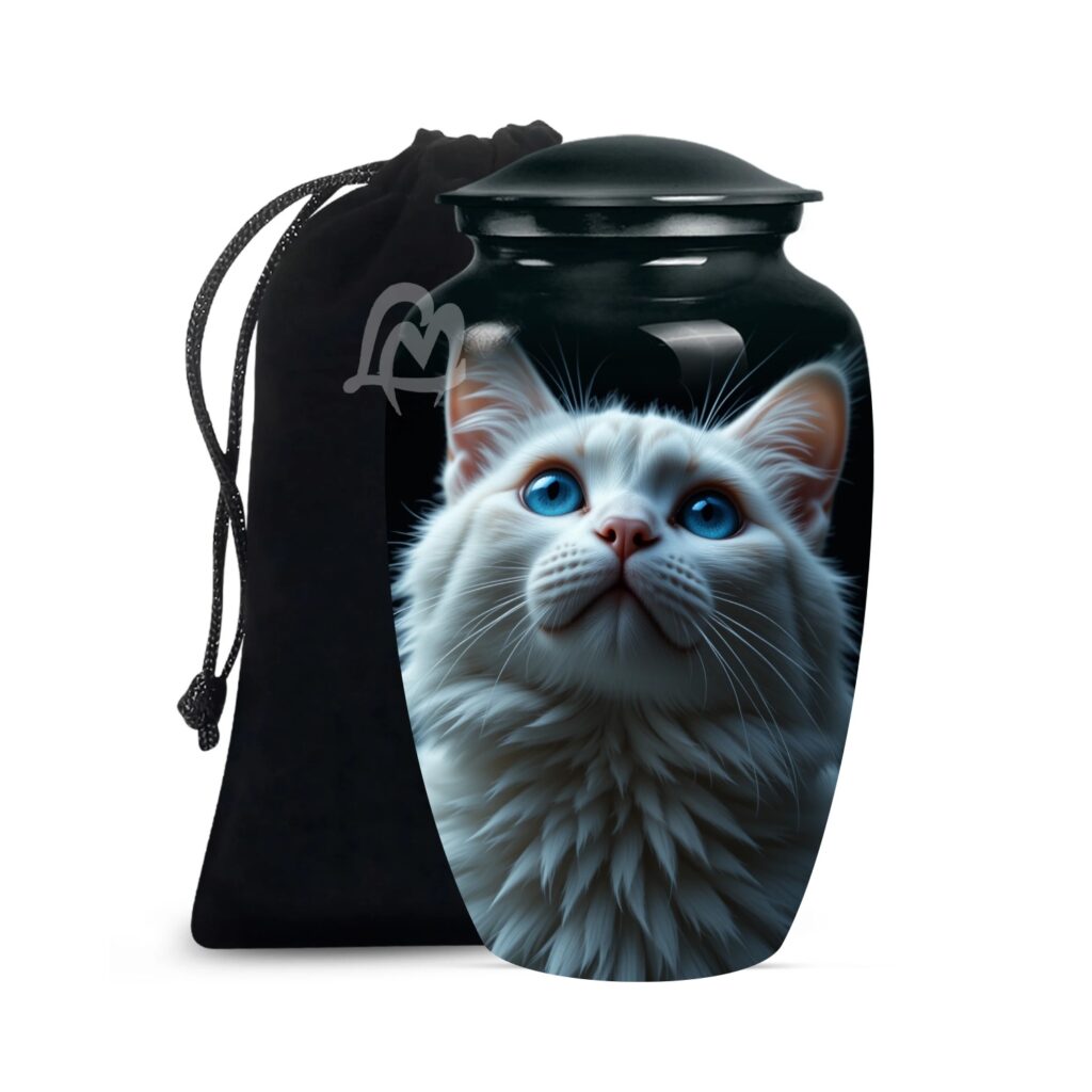 Cat Cremation Urn for Ashes for Women & Male, Pet Memorials for Human Ashes Adult Female & Man