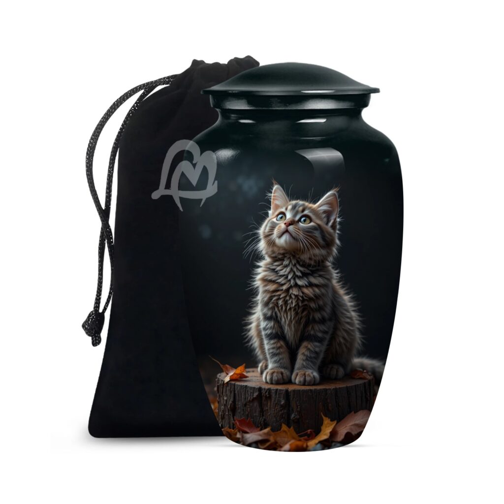 Persian Cat Urns for Adult Women & Men - Large Capacity Urn for Ashes