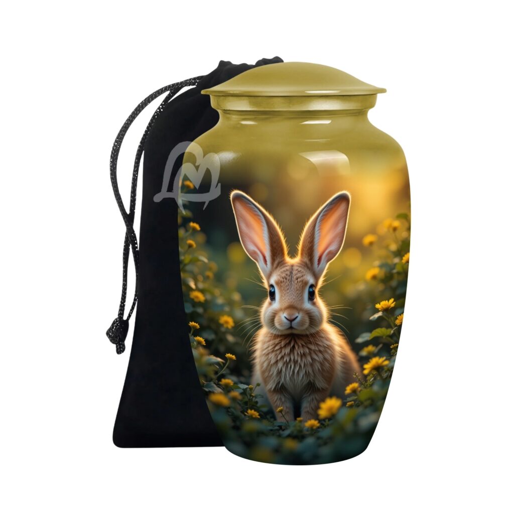 Rabbit Aluminum Cremation Funeral Urns for Adult Human & Pet Loss