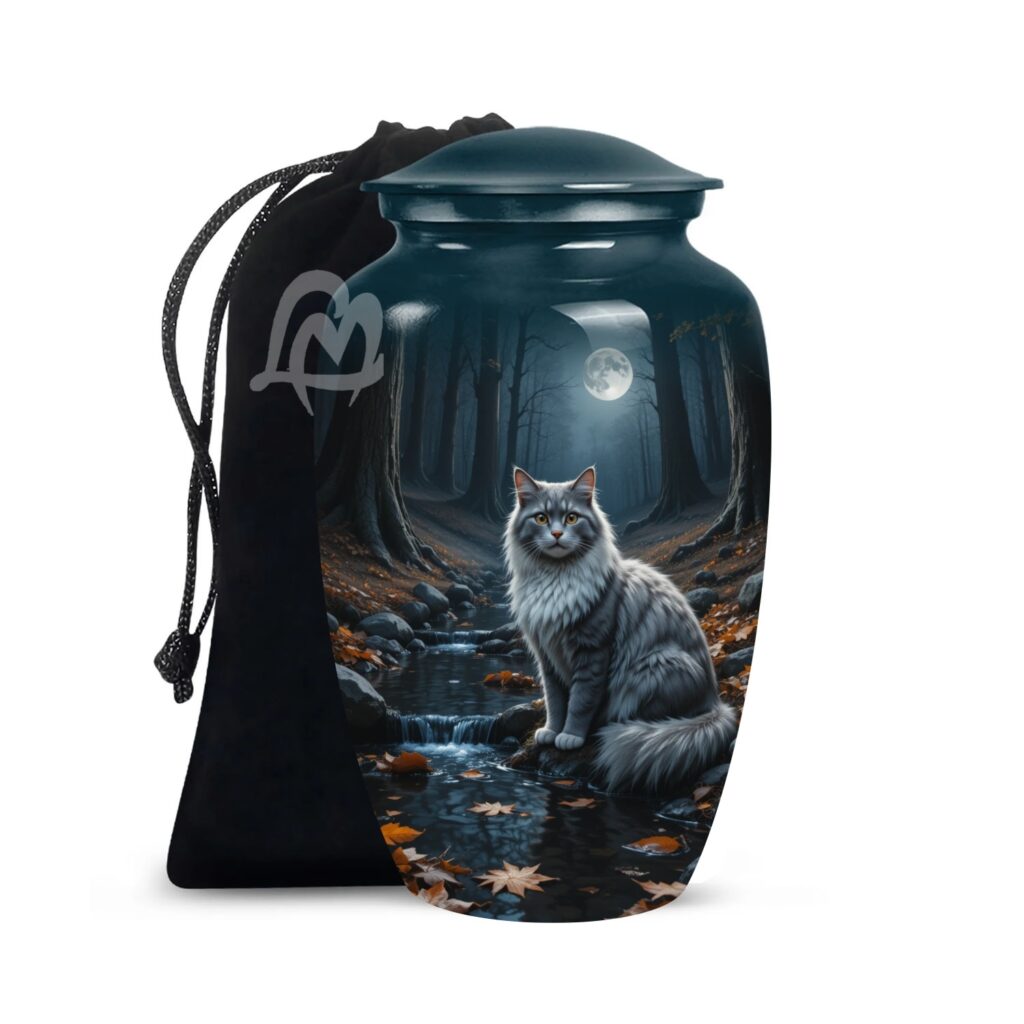 Cat Cremation Urns for Human Ashes - Burial Memorial Urn for Adults | Funeral Urns for Ashes Adult.