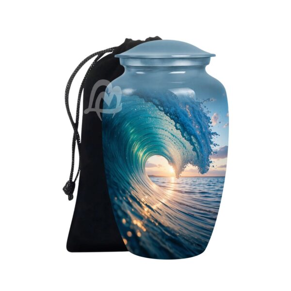 Handmade Funeral Urns With Velvet Bag Thoughtful Gift for Someone.