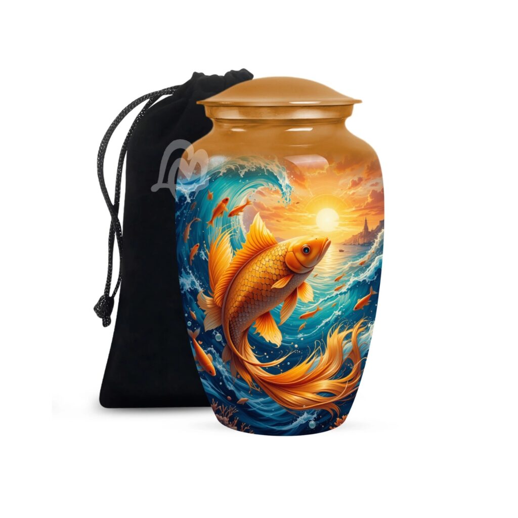 Fish Cremation Urn for Ashes for Women Decorative Urns